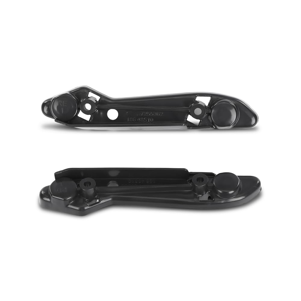 PIT66 Front Bumper Cover Bracket Black Pair Fit BMW F30 2012-2019