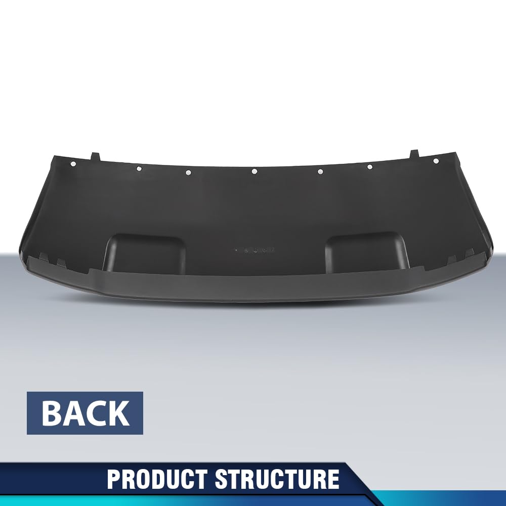 PIT66 Front Lower Bumper Face Bar Step Pad Molding, FO1015129 Black PP
