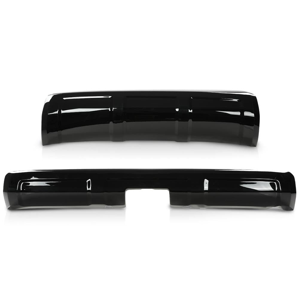 PIT66 Front & Rear Lower Valance Panel Bumper Cover, Black