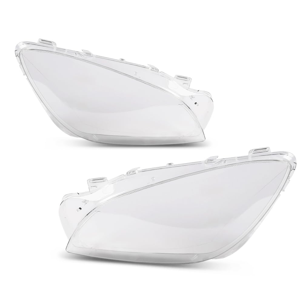 PIT66 Front Headlight Lens Headlamp Covers Left & Right Pair, Clear