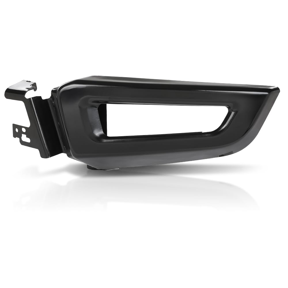 PIT66 Front Bumper Face Bar End Extension Left Driver Side, FO1004119 Black
