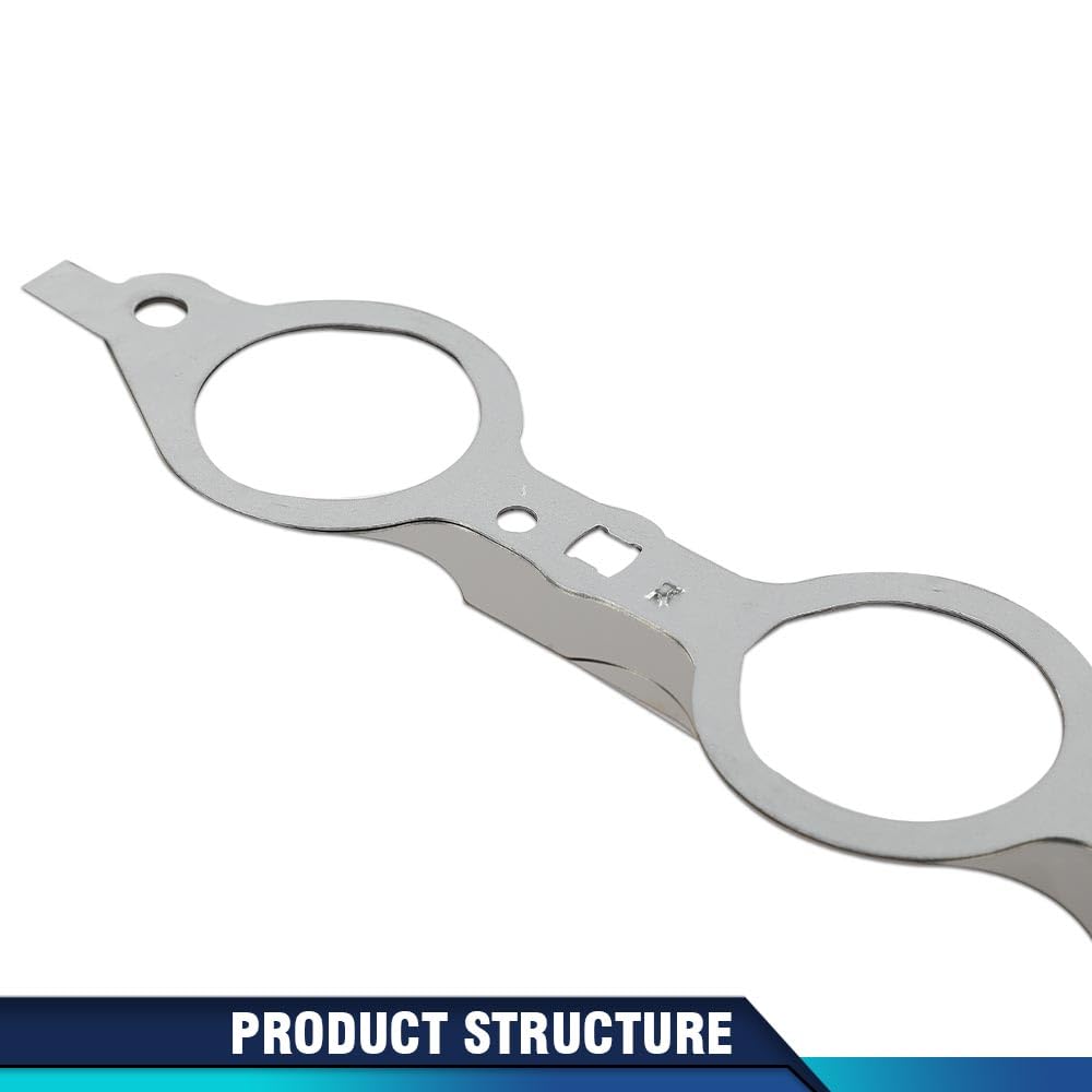 PIT66 Exhaust Manifold Gasket Set Multi-Layer Steel Header Compatible with All LS Series Engines (Except LS7) LS1 LM7 LR4 LQ4 LS6 L59 LQ9 LM4 L33 LS2 LH6 L92 L76 LY2 LY5 LY6 12617944