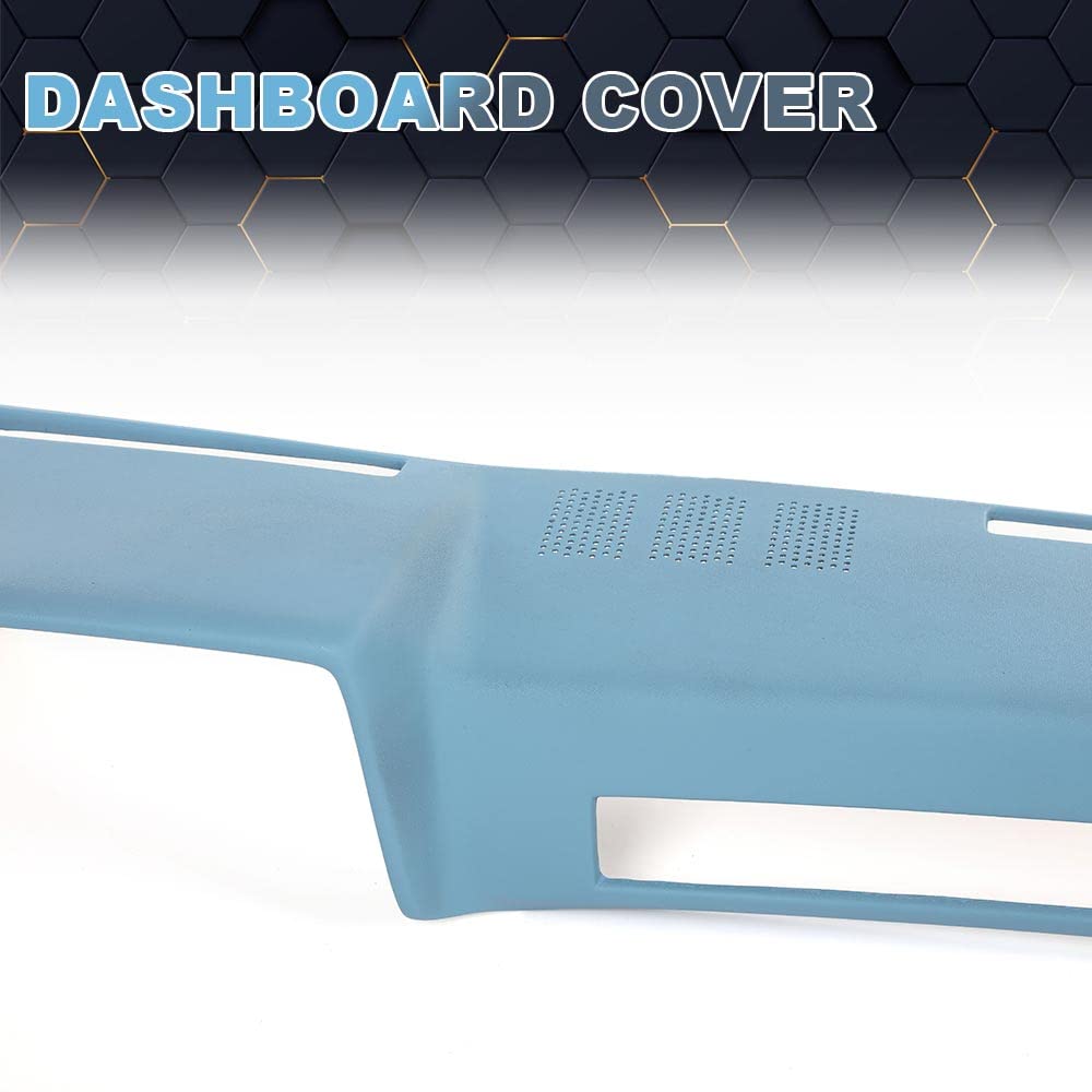 PIT66 Dash Bezel Fit 1981-1987 Chevy GMC Pickup/1981-1991 SUV Light Blue