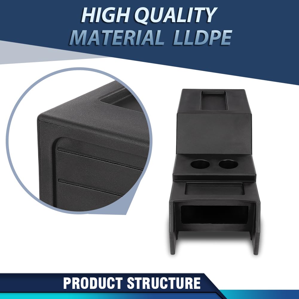 PIT66 12" Subwoofer Box LLDPE Black Fit Dodge Ram 2009-2012