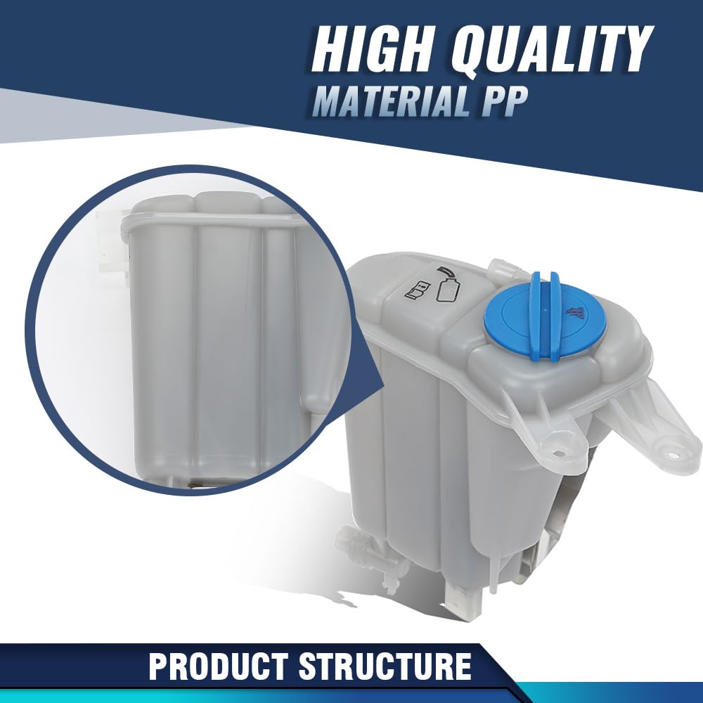 PIT66 Coolant Reservoir PP Light Gray Compatible with Audi Q5 2009-2017
