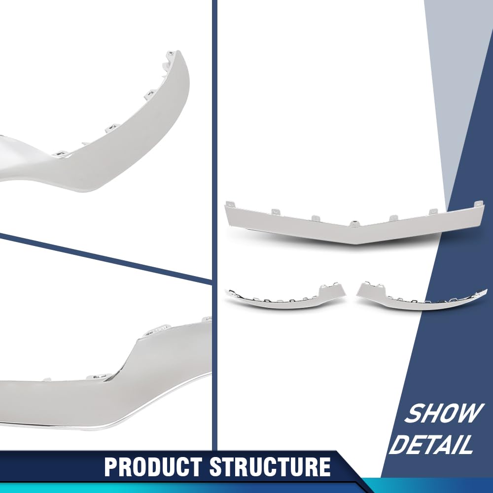 PIT66 Front Bumper Molding Trim 3Pcs