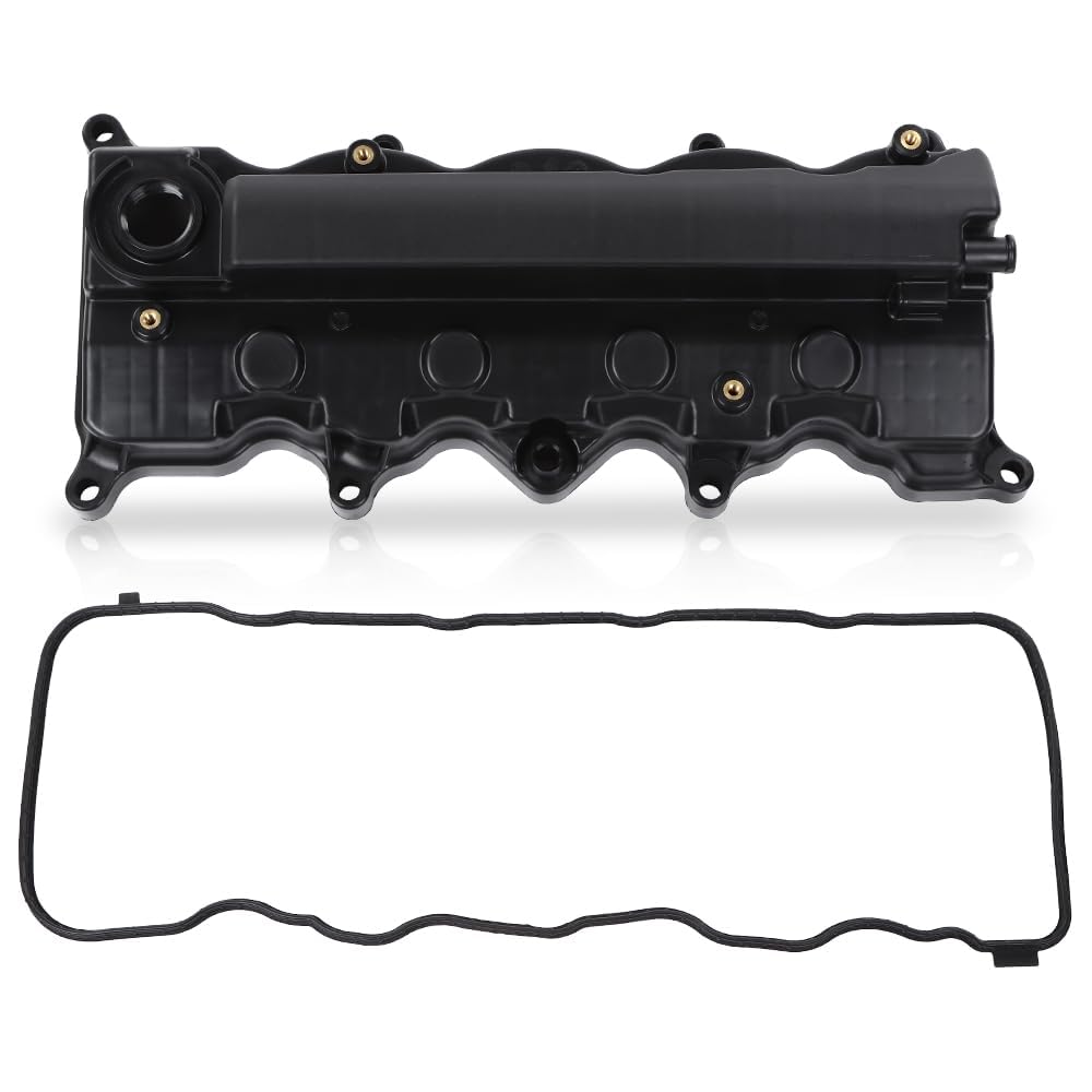 PIT66 Engine Valve Cover w/Gasket Compatible with Honda Civic 1.8L L4 SOHC 2006-2015 Fit Honda HRV 1.8L L4 SOHC 2016-2019 12310-RNA-A01, 12310RNAA01 Black