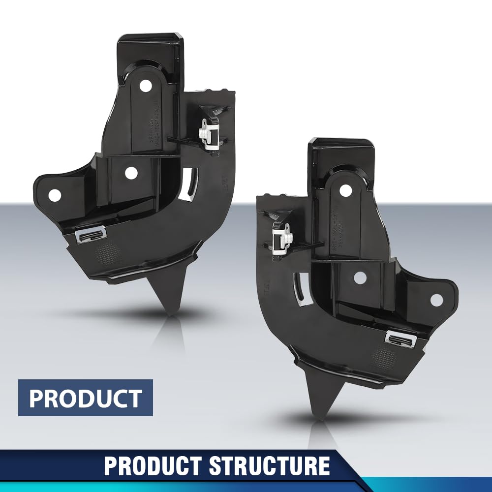 PIT66 Front Bumper Bracket Pair, LR011467, LR011577 Black
