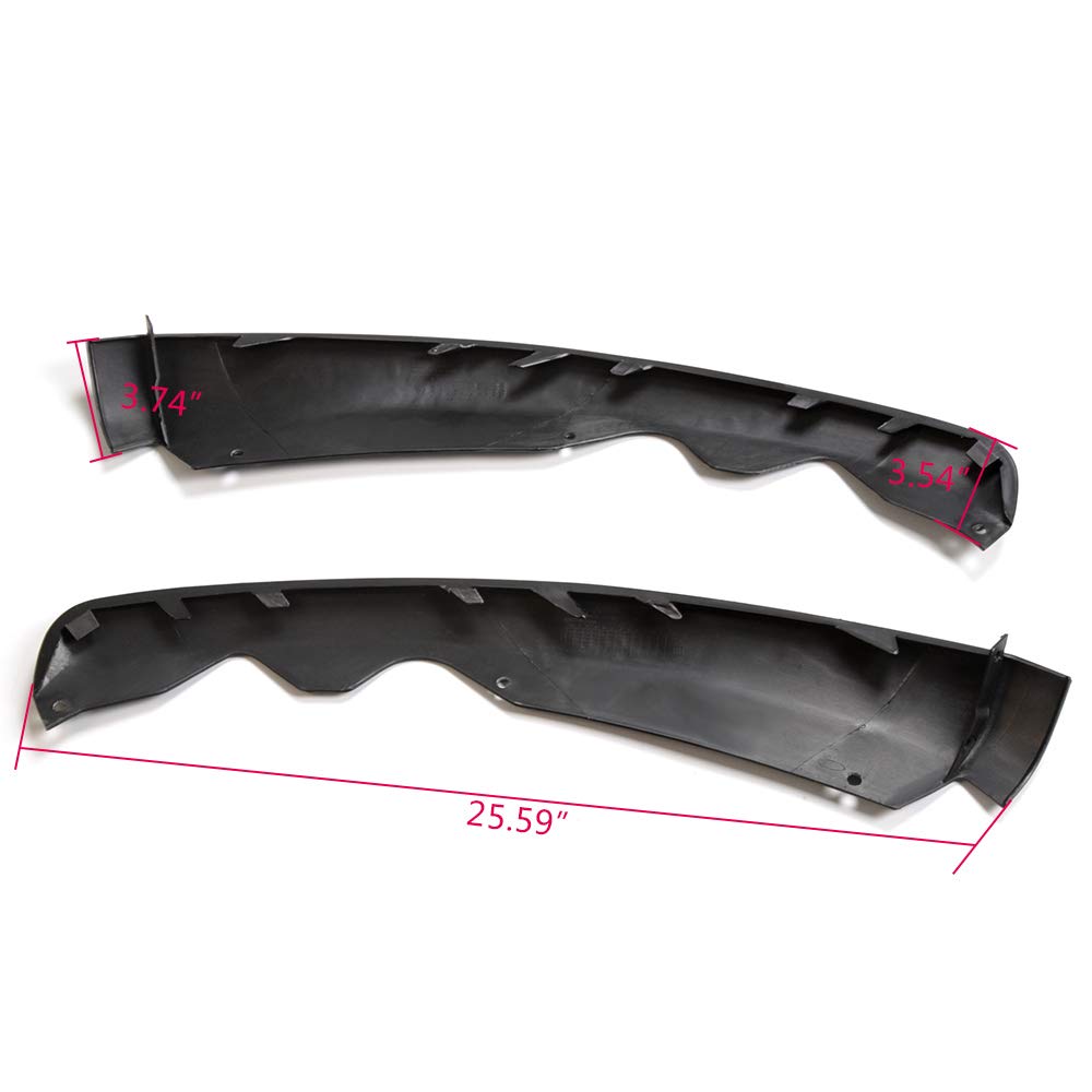 PIT66 Front Lower Air Dam Deflector Fit Ford Fusion 2013-2016