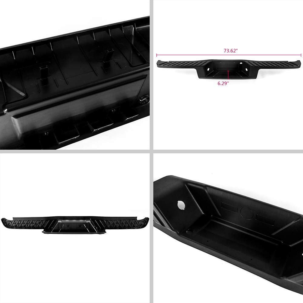 PIT66 Rear Bumper Step Pad Protector, Black