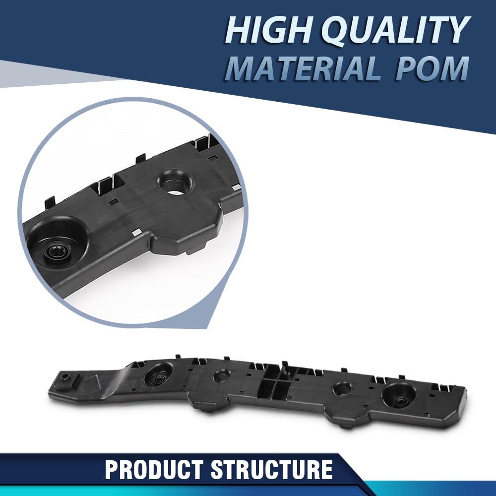 PIT66 Rear Bumper Cover Bracket Left Side, NI1142122 Black
