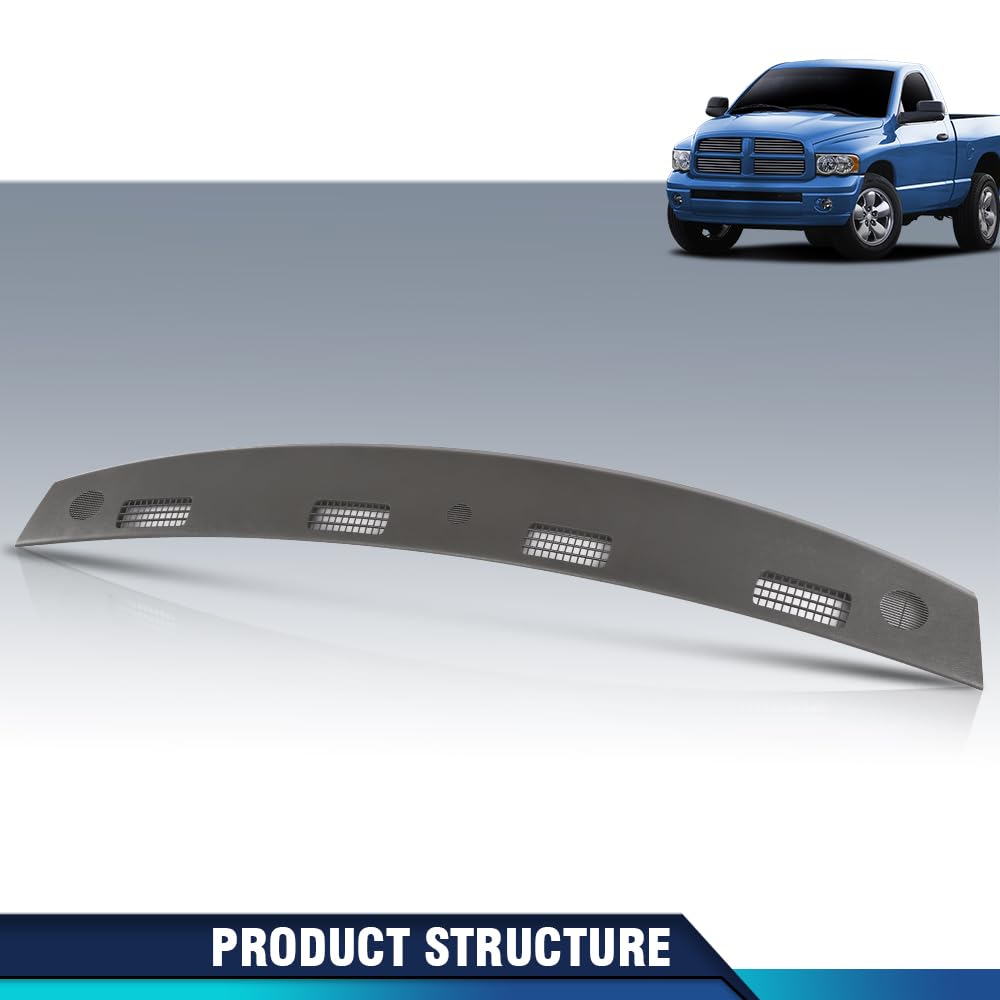 PIT66 Gray Upper Dash Cover Cap Fits Dodge Ram 1500 2500 3500 2002‑2005