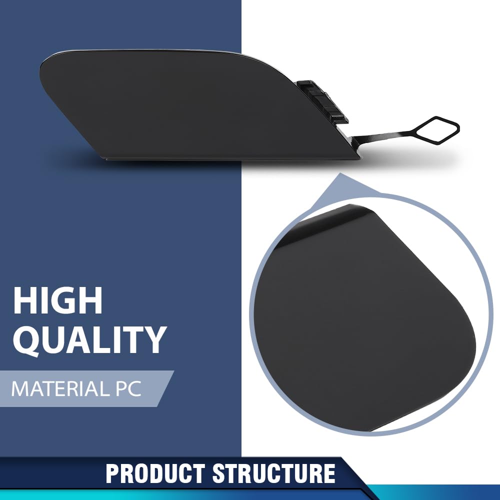 PIT66 Rear Bumper Tow Hook Cover Cap Compatible with Benz W222 S-Class S400 S450 S500 S550 S550e S560 S600 2014-2019, Not Fit for Cars With AMG/Sport Package 2228850424