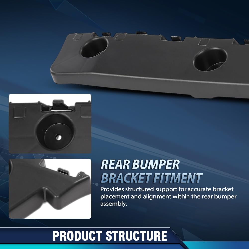 PIT66 Rear Left Bumper Bracket PP Black Fit GMC Terrain 2018-2023