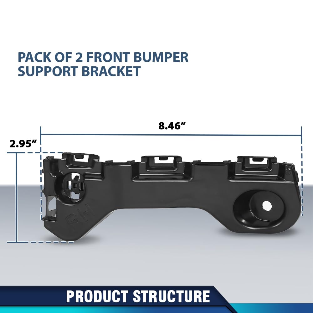 PIT66 Front Bumper Support Bracket 2Pcs Left and Right Side