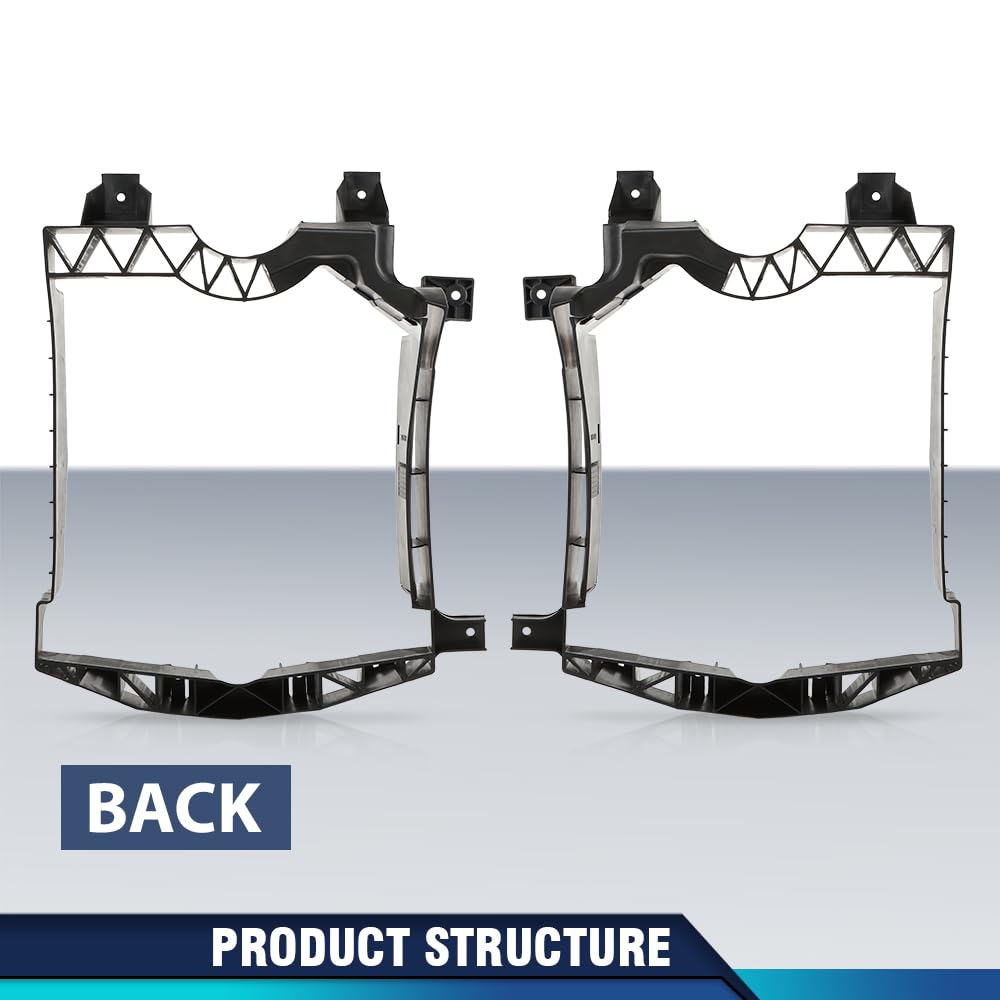 PIT66 Radiator Core Support Rear Deflector Pair Compatible with Land Rover Range Rover 2013-2022, Fit Range Rover Sport 2014-2022, Fit Land Rover Discovery 5 2017-2023 LR034556, LR034578 Black