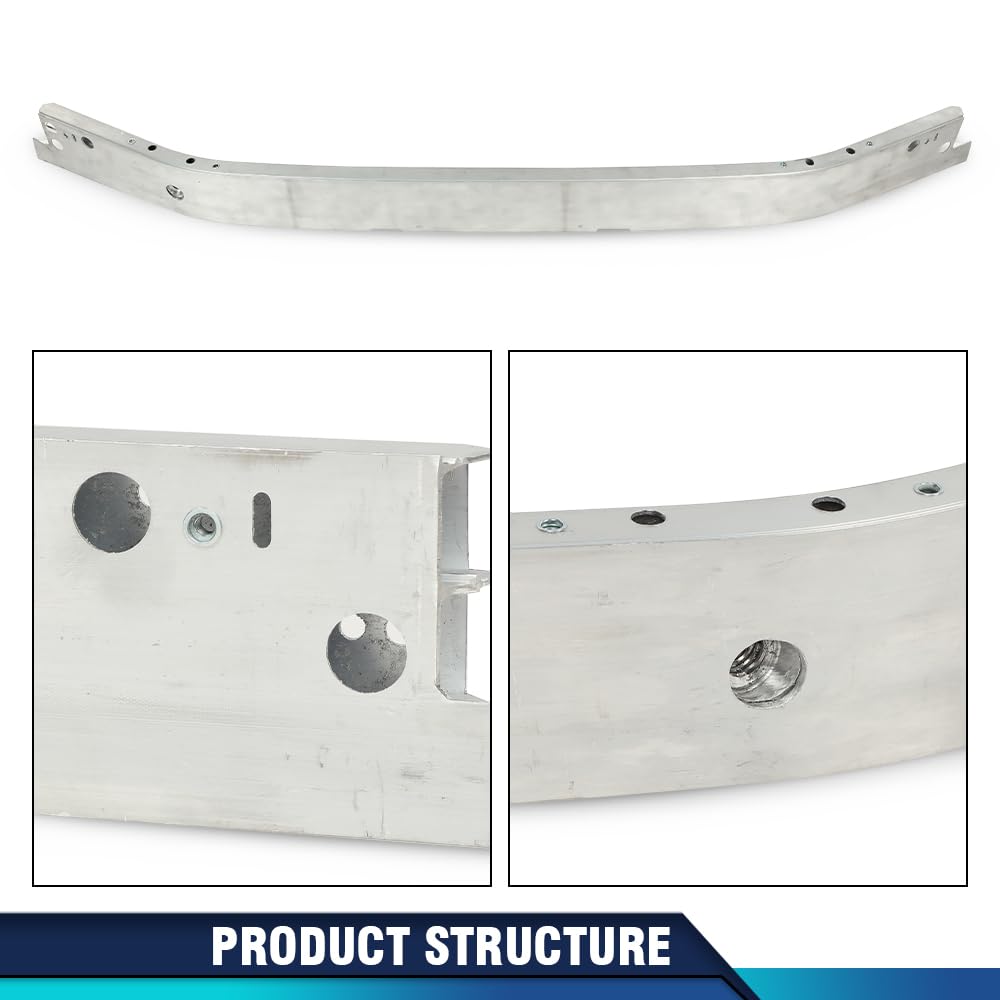PIT66 Front Bumper Face Bar Reinforcement Compatible with BMW X1 2016-2021/Compatible with BMW X2 2018-2021 Silver 51117342439, BM1006137