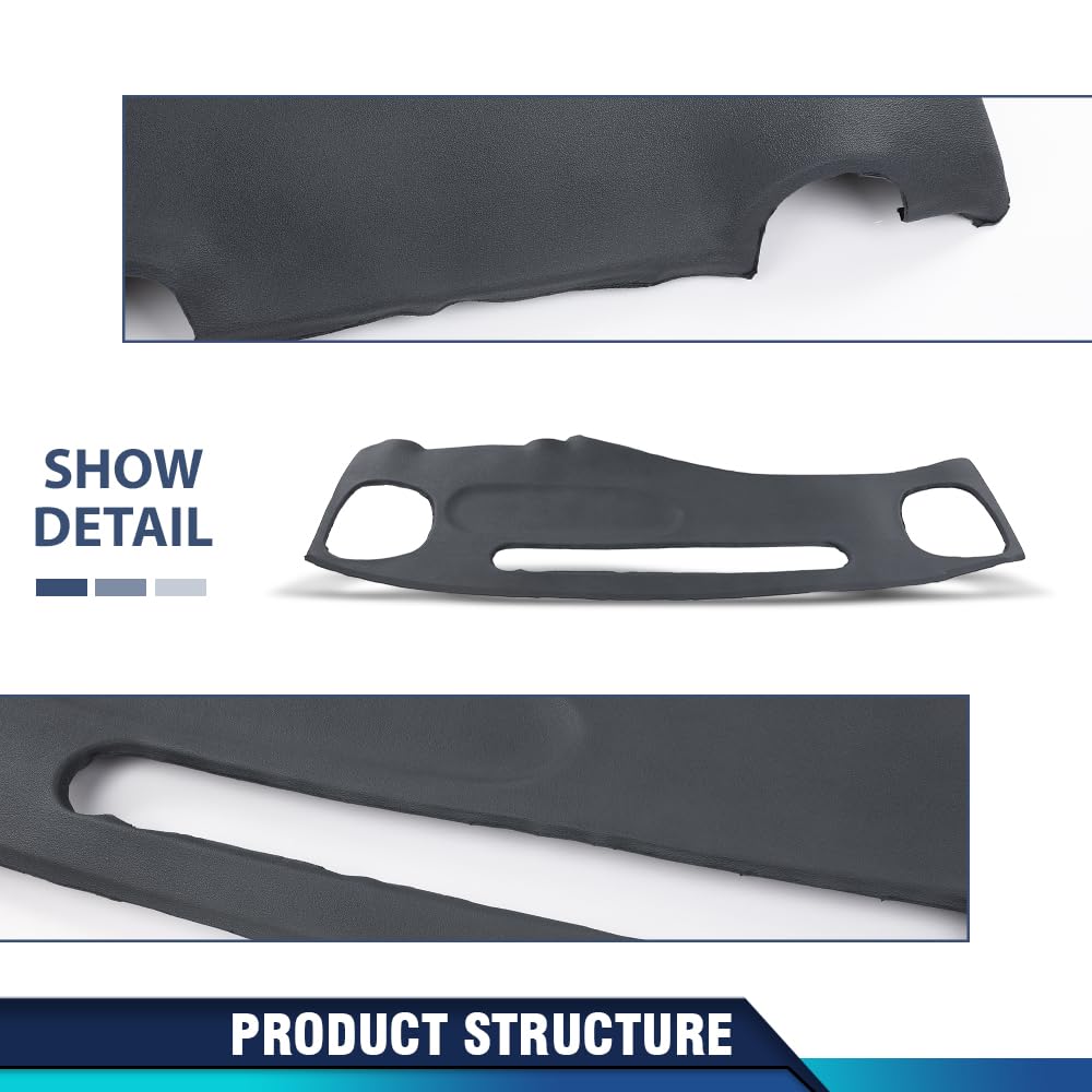PIT66 Dash Board Cover Fit 1999-2002 Chevy S10 S15 Blazer GMC Pickup Grey
