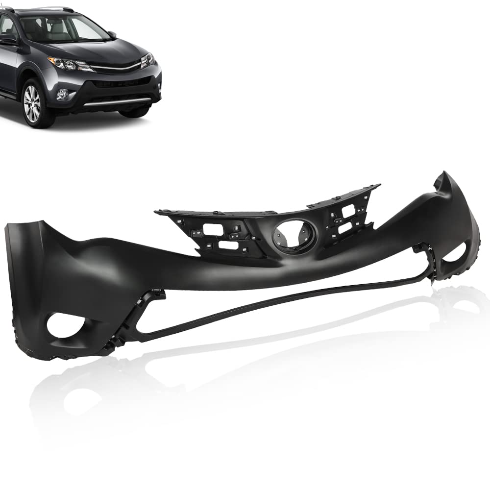 PIT66 New Primered Front Upper Bumper Cover Fit Toyota RAV4 2013 2014 2015