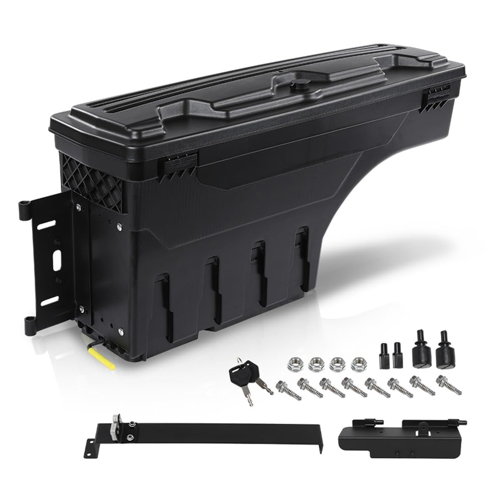 PIT66 Truck Bed Storage Box Left Fit Chevy Silverado & GMC Sierra 1999-2007