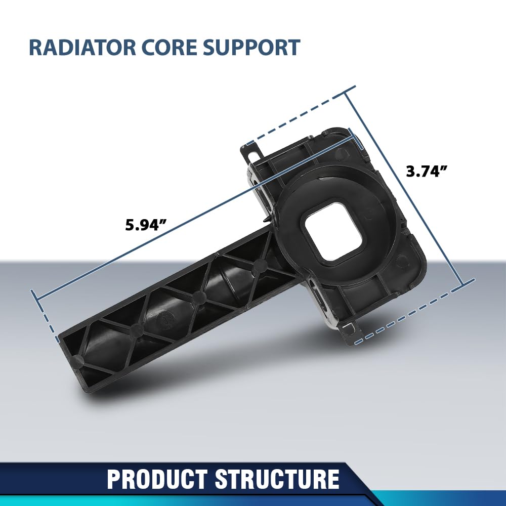 PIT66 Radiator Core Support Mount Bracket Holder Lower Compatible with Audi A6 A7 2012-2018 4G0805201, 4G0-805-201