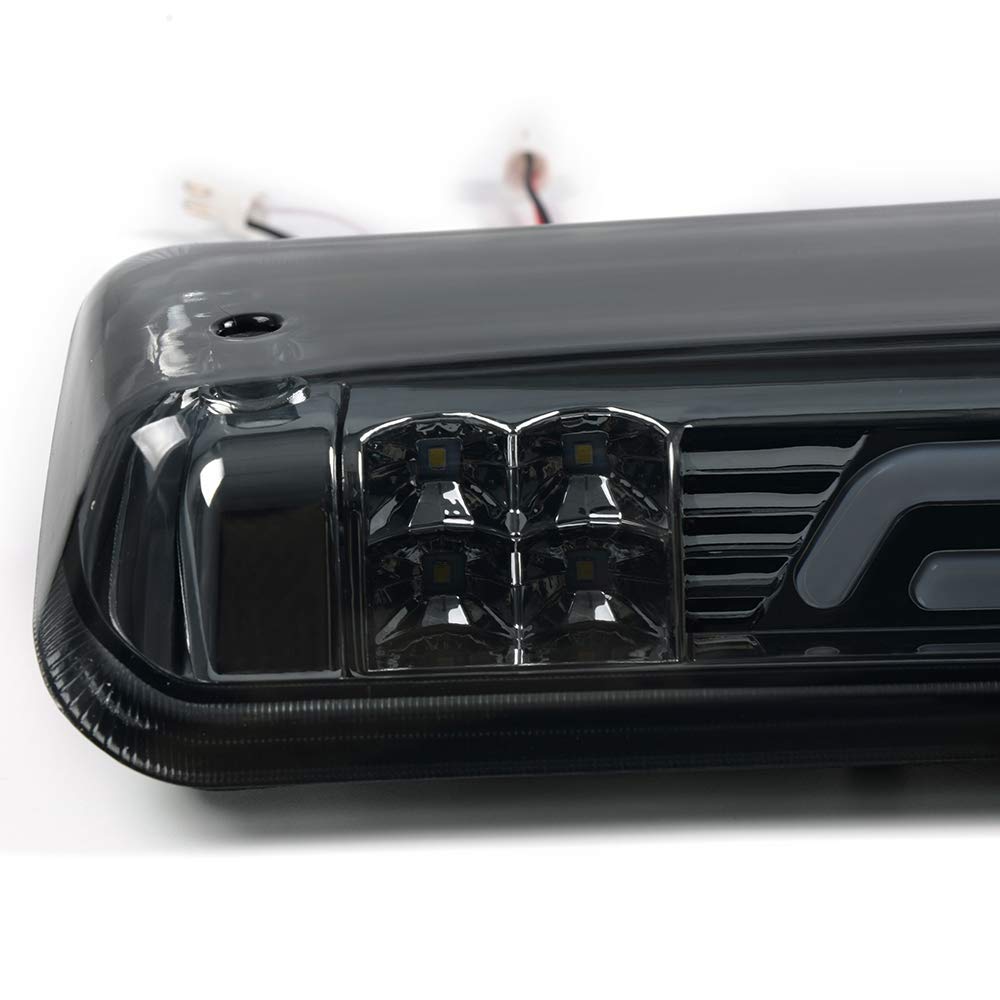 PIT66 LED 3rd Brake Light, Compatible with 07-10 Ford Explorer Sport Trac/04-08 Ford F150 Lobo/06-08 Lincoln Mark LT Third Brake Stop Lamp Light Smoky Lens Clear Housing