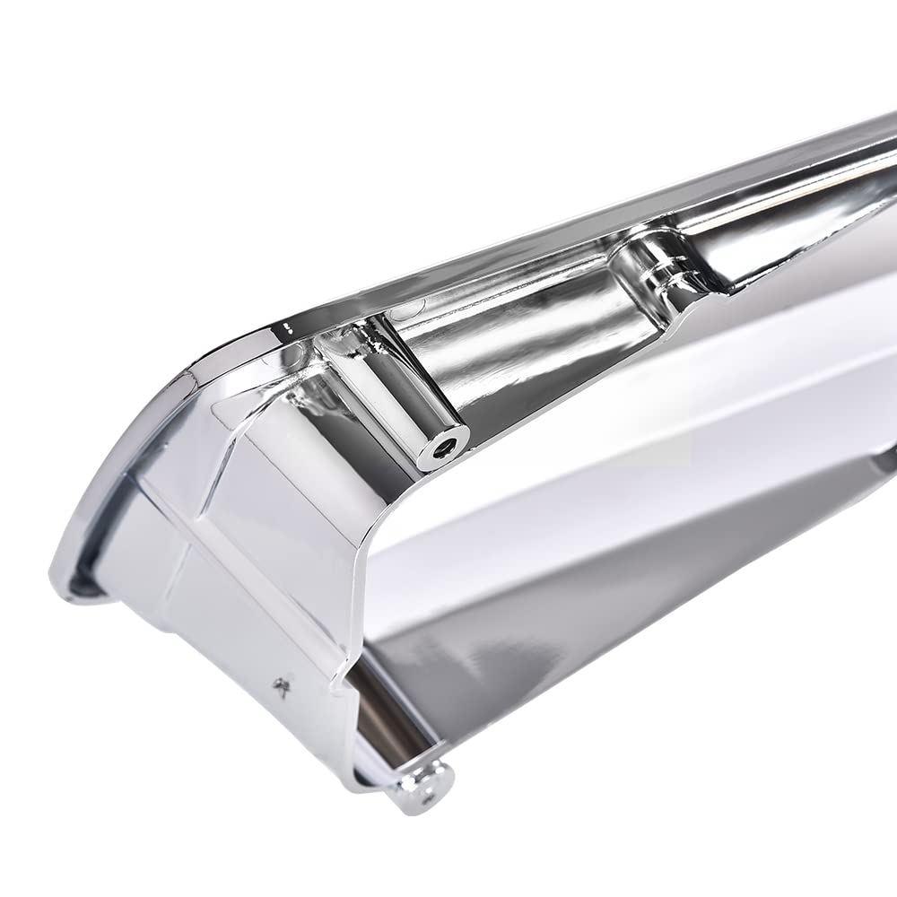 PIT66 Headlight Bezel W/LED Turn Signal Light, Compatible with 2010-2012 Freightliner FLD120 FLD120SD Left & Right Side #32337#32336