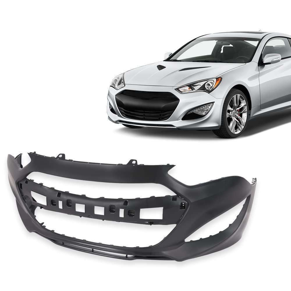 PIT66 Primered Front Bumper Cover Fit Hyundai Genesis 2013-2016