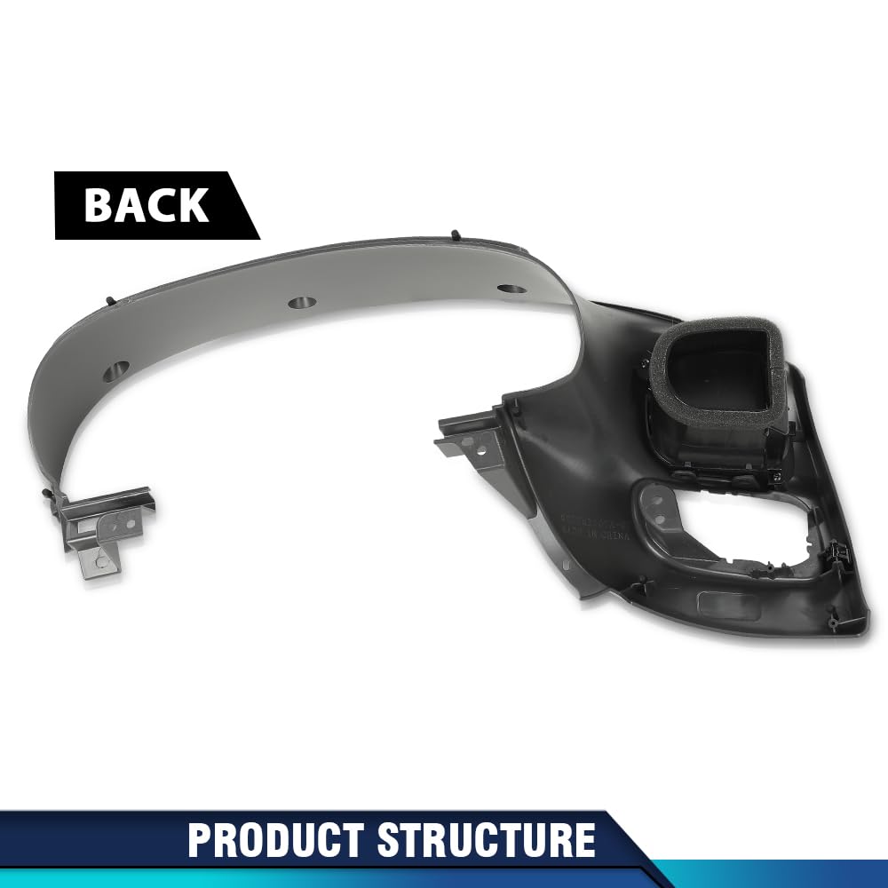PIT66 Dash Gauge Cluster Bezel Fit Ford F150/Expedition 1997-2003 Gray