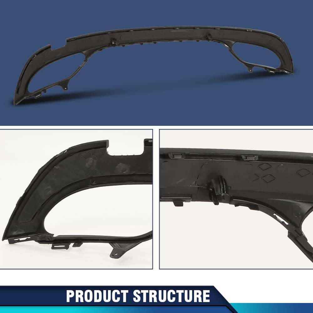 PIT66 Rear Bumper Valance, Black