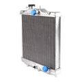3Row 52MM Aluminum Radiator, Compatible with 92-00 Honda Civic D15 D16 EG EK (In/Out 28mm)