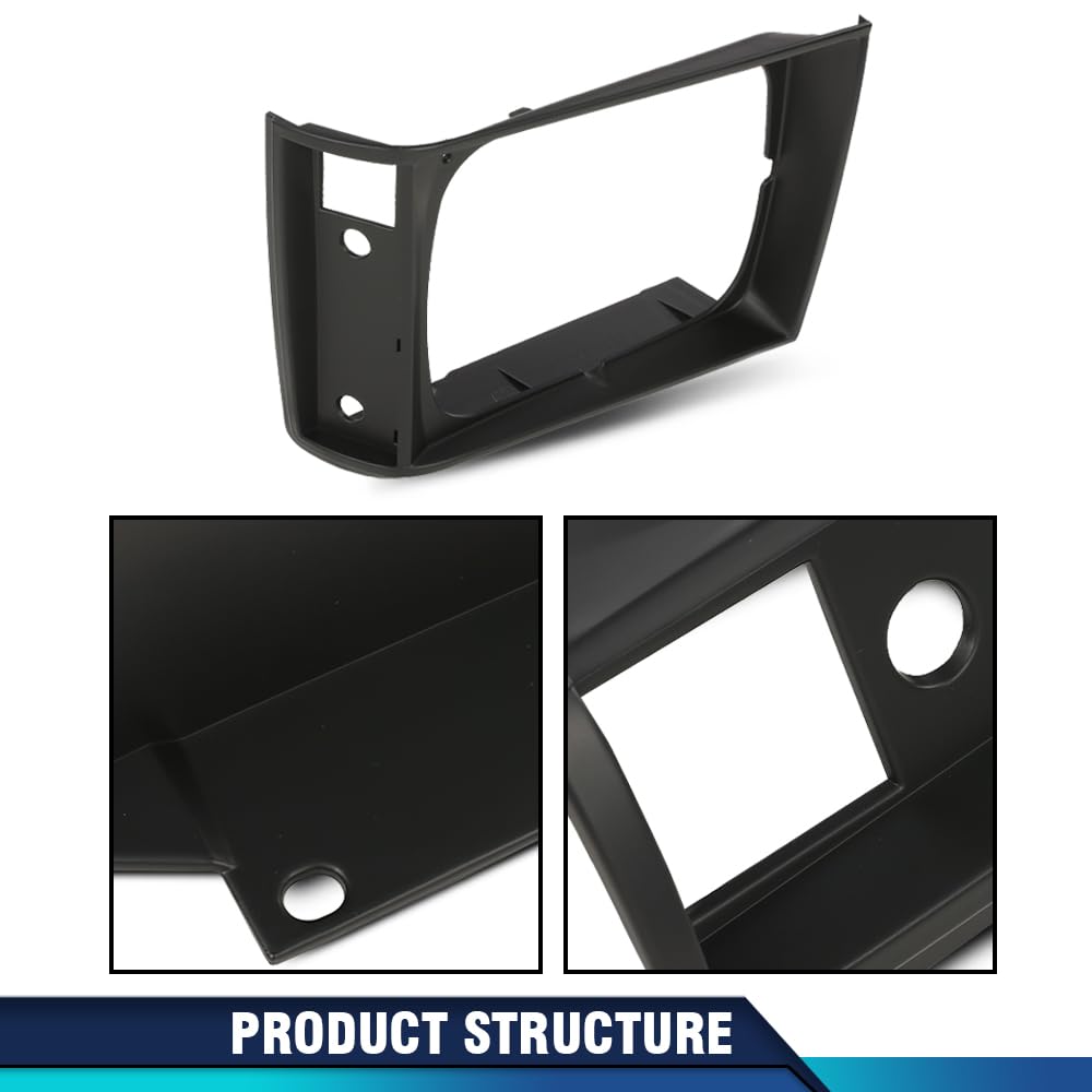 PIT66 Headlight Door Set Driver and Passenger Side w/Corner Light Hole Compatible with Chevy S10 1982-1990/Fit GMC S15 1982-1990 15653682 15653681 GM2513127 GM2512127