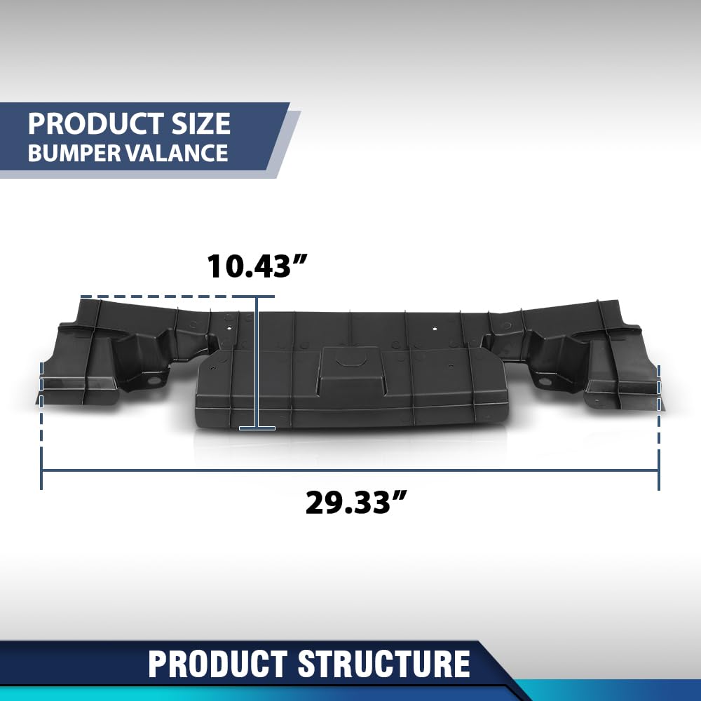 PIT66 Front Lower Valance Fit Toyota 4Runner 2014-2023 with Chrome Trim