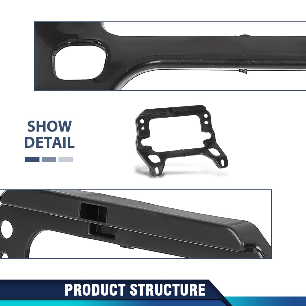PIT66 Front Bumper Inner Bracket Compatible with Toyota Corolla SE XSE 2020-2022 5214902010, TO1207119 Black