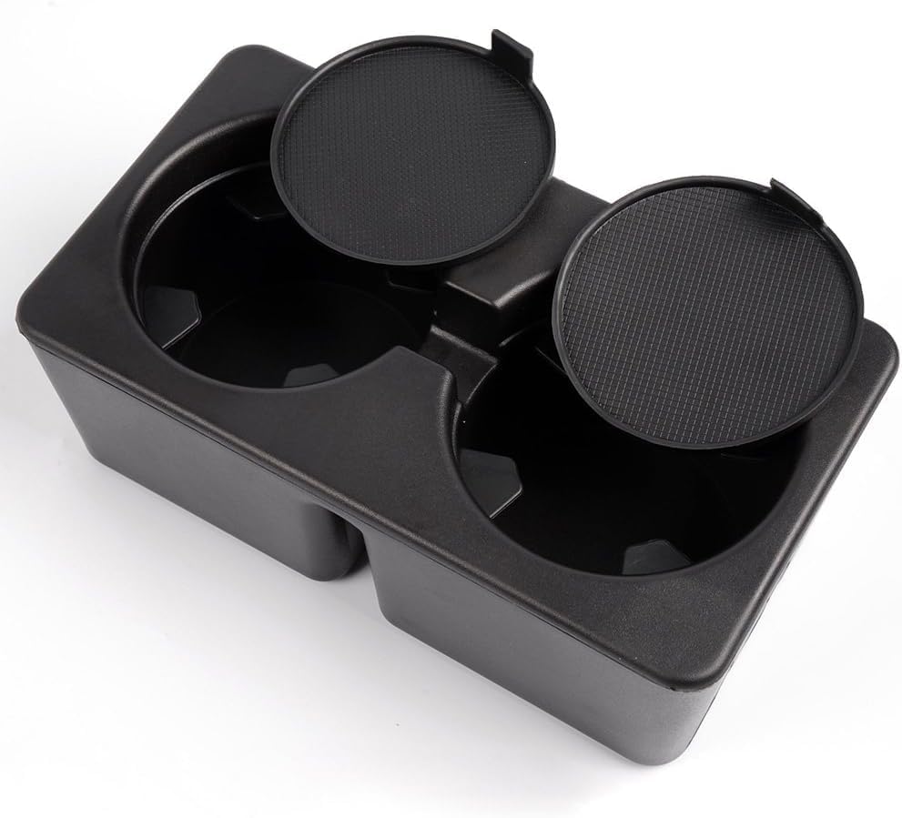 PIT66 Dual Cup Holder Inserts Fit Chevy Silverado GMC Sierra 2007-2014