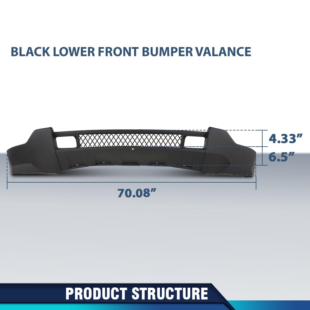 PIT66 Front Lower Bumper Valance Fit Jeep Grand Cherokee 2011-2013