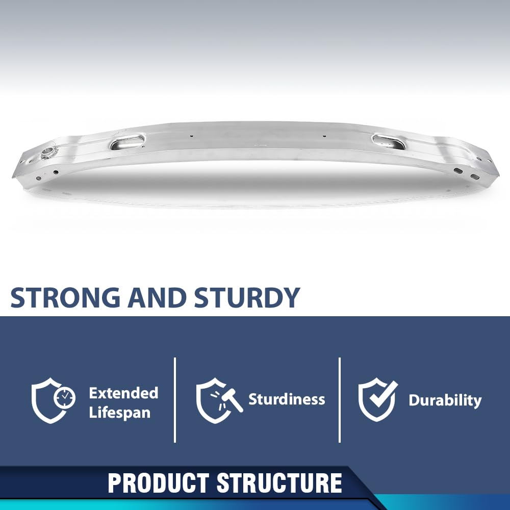 PIT66 Front Bumper Reinforcement Bar, AU1006130 Silver