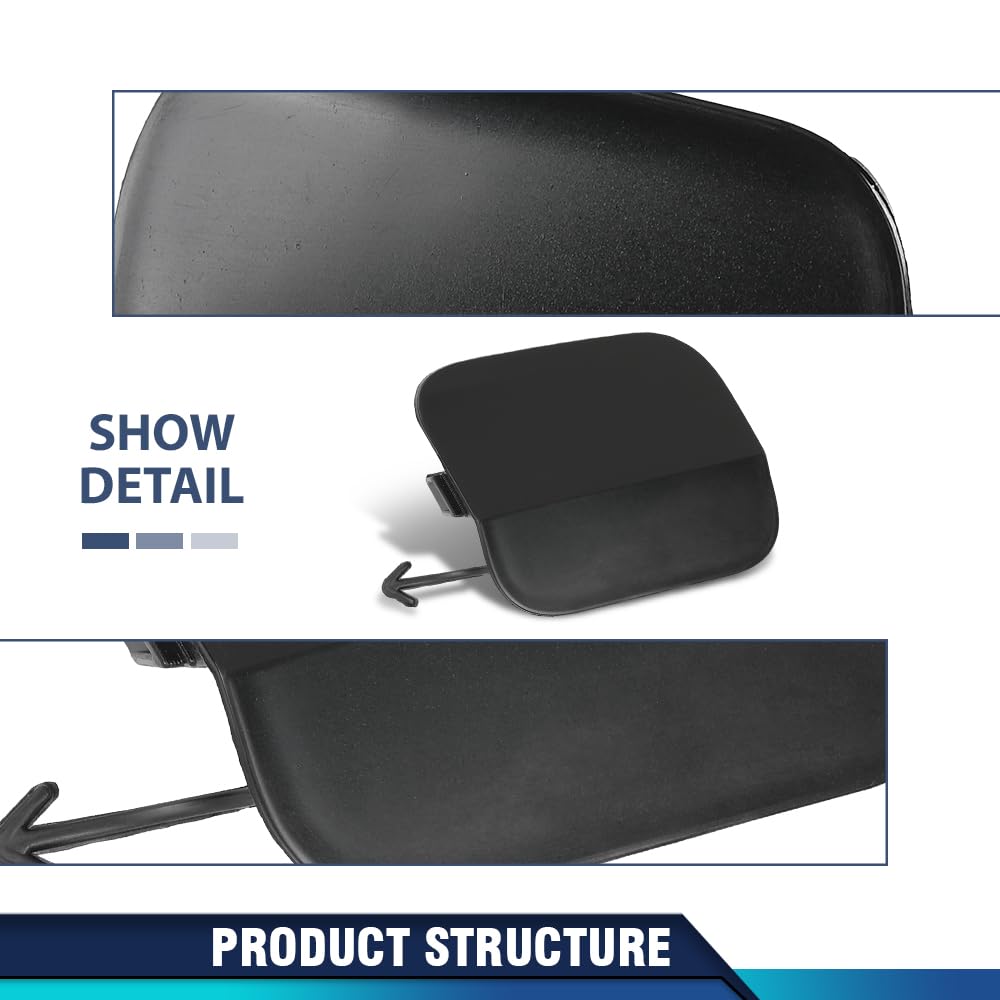 PIT66 Front Bumper Tow Hook Eye Cover Cap Fit Toyota Highlander 2020-2023