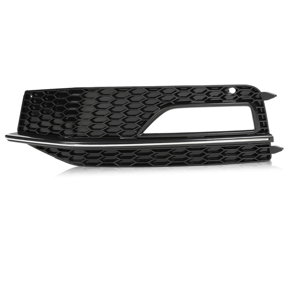 PIT66 Front Bumper Fog Light Cover Grille Left Driver Side, Chrome