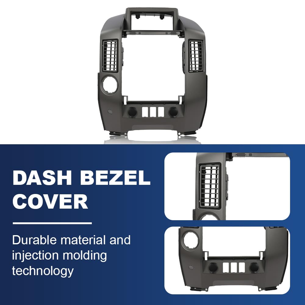 PIT66 Center Dash Bezel Panel Fit Nissan Titan 2004-2015 Armada 2005-2006
