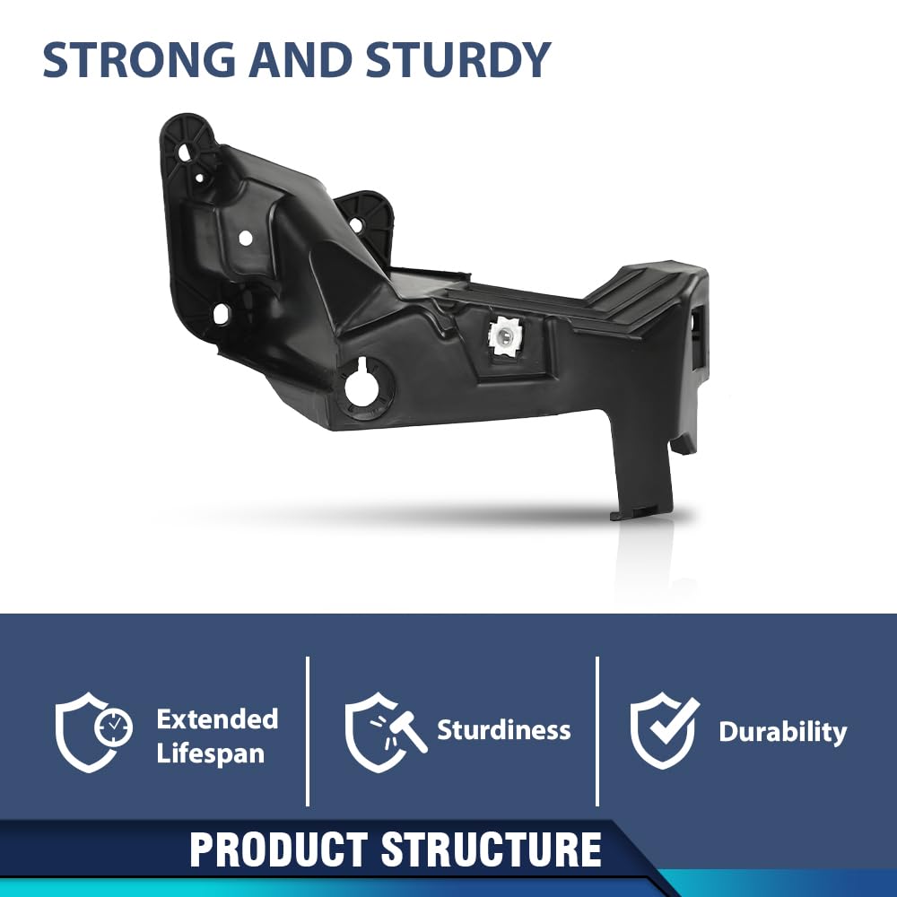 PIT66 Front Right Bumper Fascia Support Bracket, Black