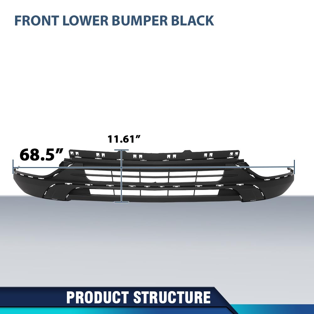 PIT66 Front Lower Bumper Fit Buick Encore GX 2020-2023 42592136 Black