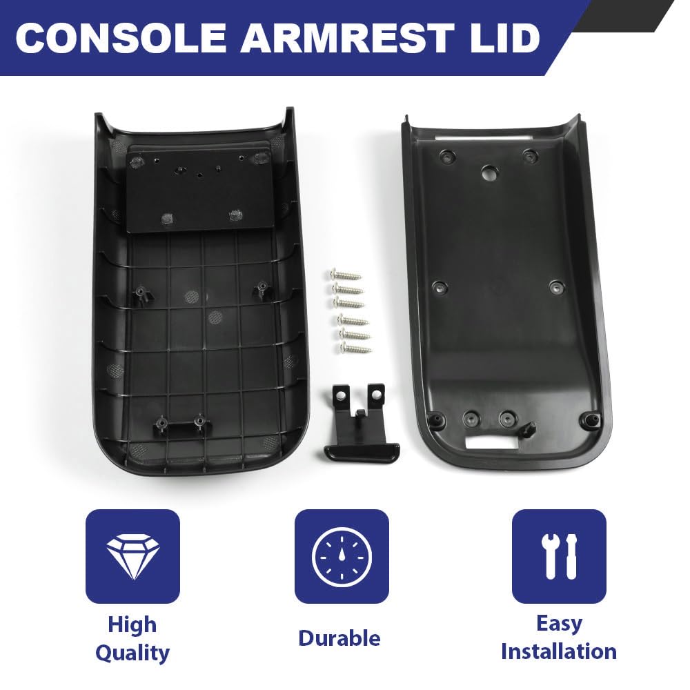 PIT66 Center Console Lid with Latch&Screws Fit Chevy Trailblazer 2002-2009