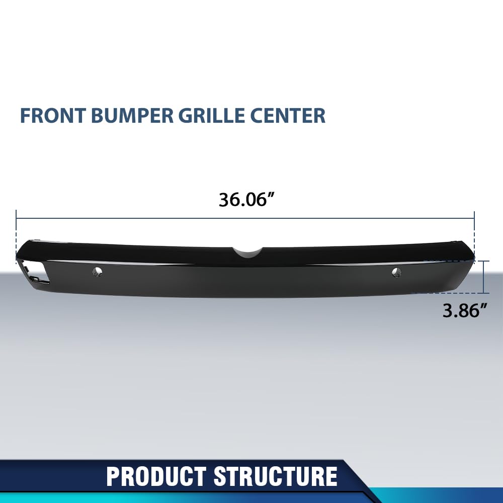 PIT66 Front Grill Surround Molding Fit Jaguar F-Type 2014-2017 Glossy Black
