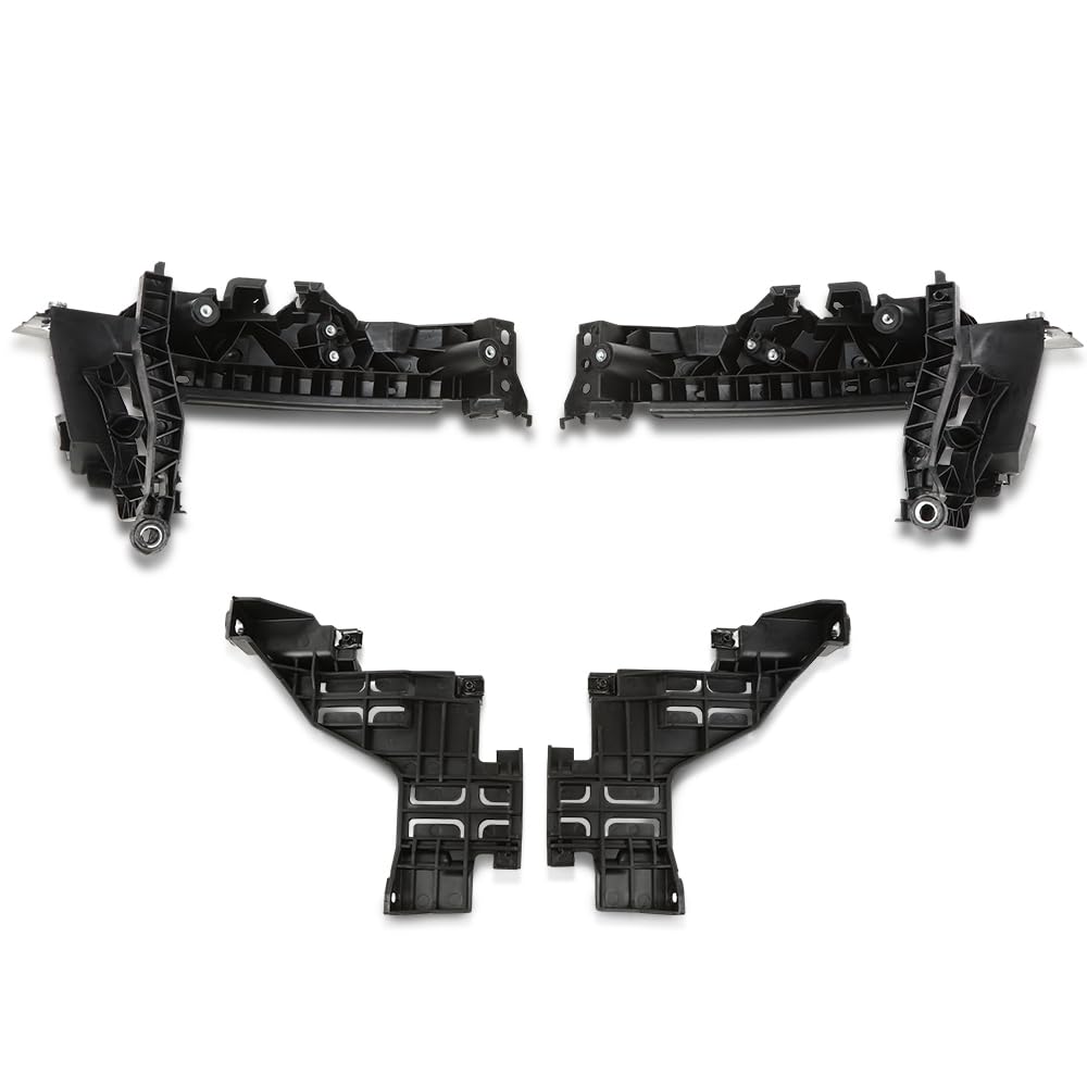 PIT66 Headlight Mount Support Plate Bracket Set Compatible with Audi Q5 (8R) 2009-2012 8R0805607A, 8R0805607B, 8R0805608A, 8R0805608B