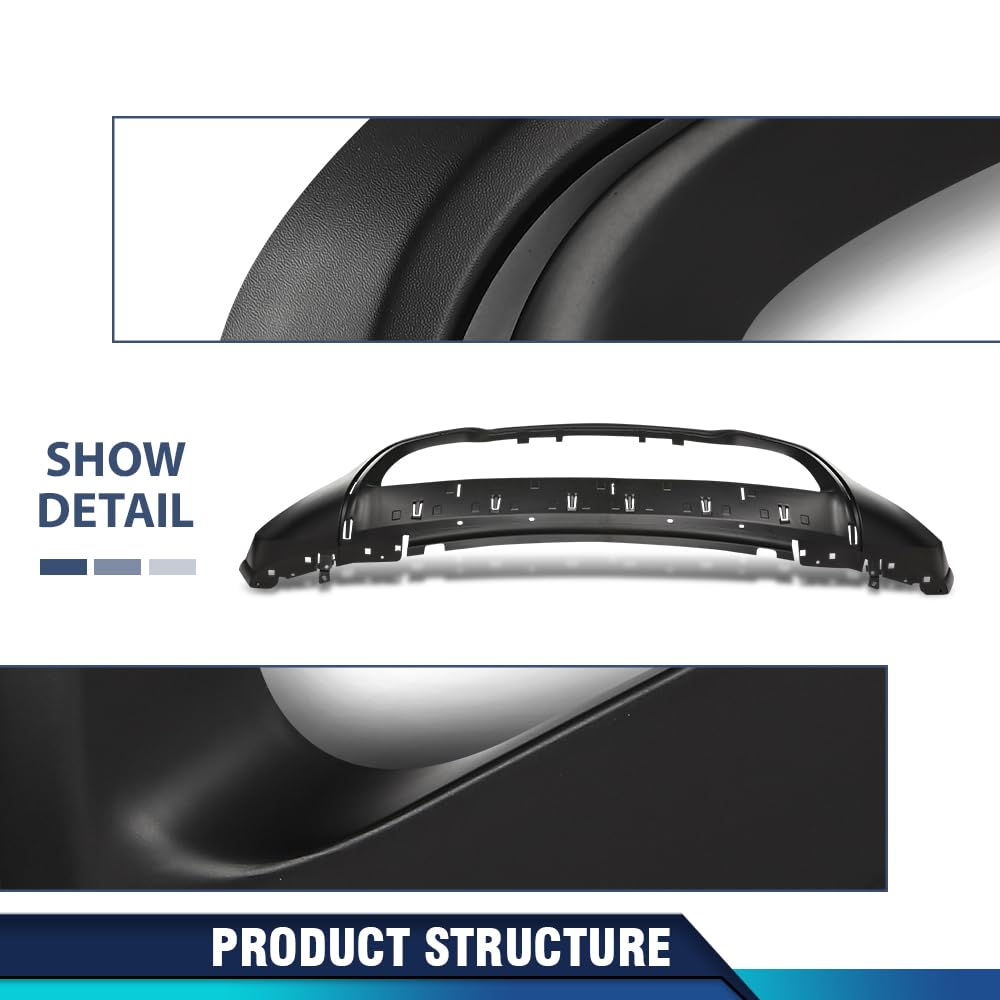 PIT66 Front Lower Bumper Cover Fit Jeep Grand Cherokee 2014-2016 Black