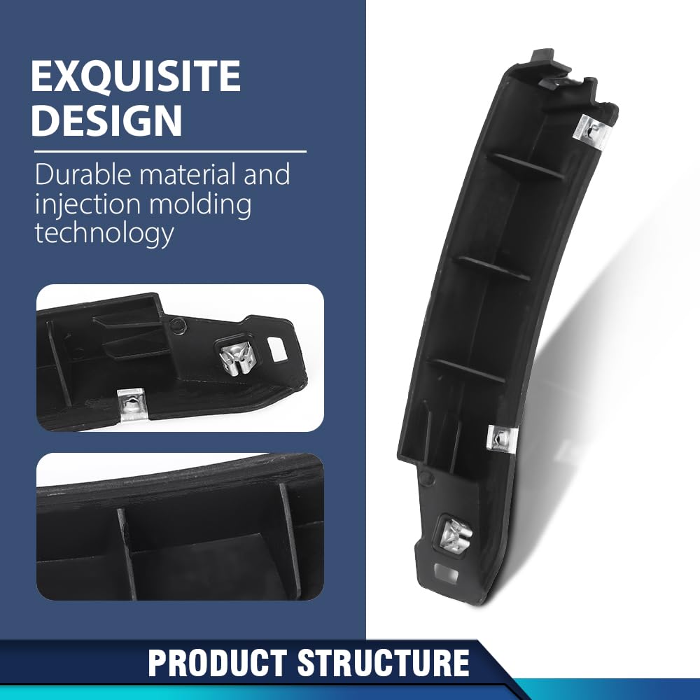 PIT66 Front Left Bumper Cover Support Lower Bracket, GM1026101 Black