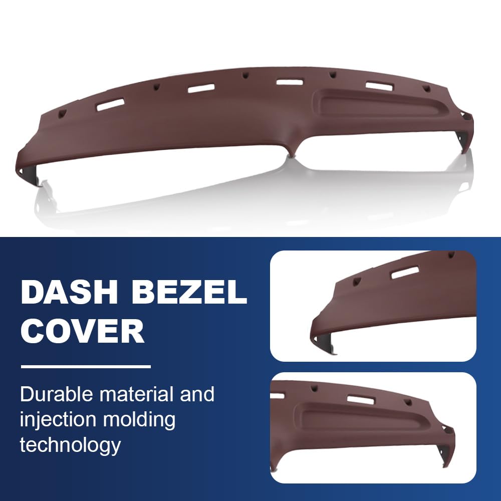 PIT66 Dash Bezel Cover Fit Dodge Ram 1500 2500 3500 1994-1997 Red