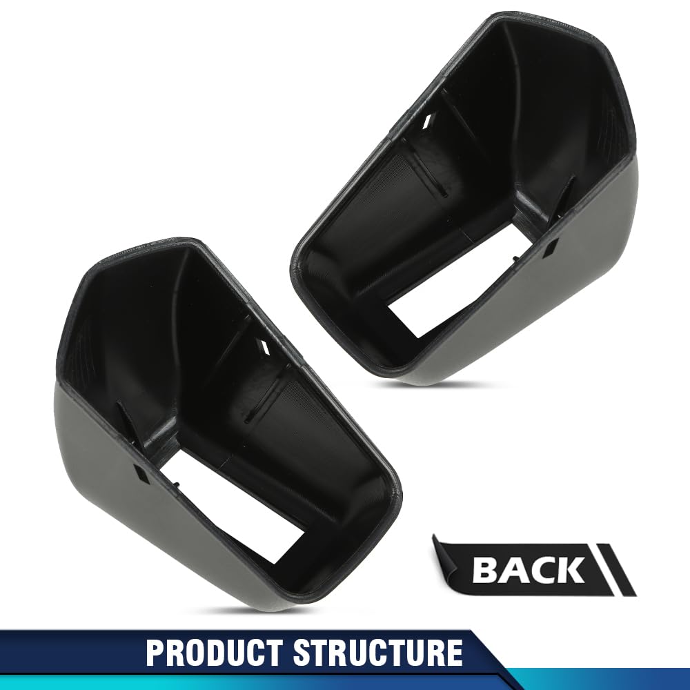 PIT66 Front Bench/Bucket Seat Belt Retractor Covers Compatible with 1967-1972 A-body Chevelle, GTO, 442, GS/Fit 1970-1972 Monte Carlo and 1969-1972 Grand Prix