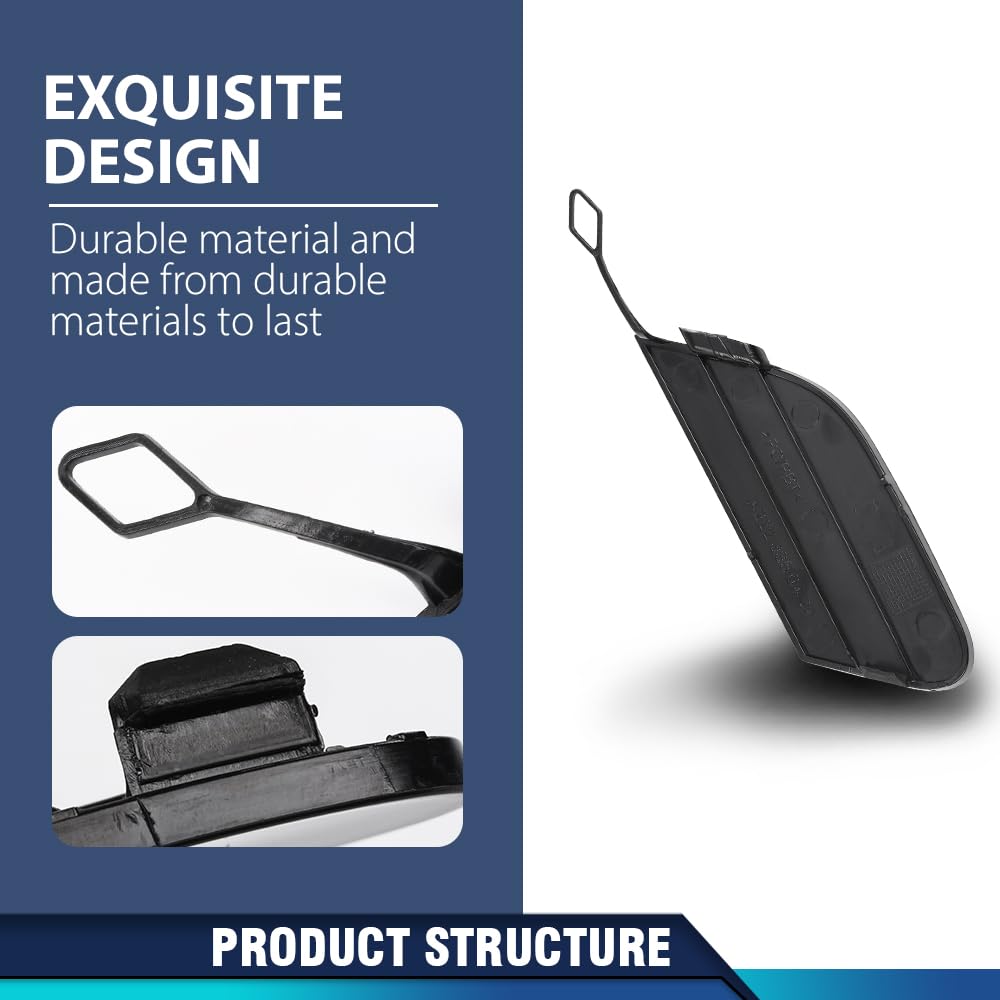 PIT66 Rear Bumper Tow Hook Cover Cap Compatible with Benz W222 S-Class S400 S450 S500 S550 S550e S560 S600 2014-2019, Not Fit for Cars With AMG/Sport Package 2228850424